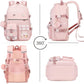 Backpack for Girls, 15.6 Inch Laptop School Bag Kids Kindergarten Elementary College Backpacks Large Bookbags for Teen Girl Women Students Casual Travel Daypacks (Pink)