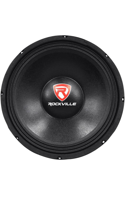 Rockville 600 Watt Rou Vervanging DJ PA Subwoofer 8 Ohm Sub Woofer, 12" (RVP12W8), Swart