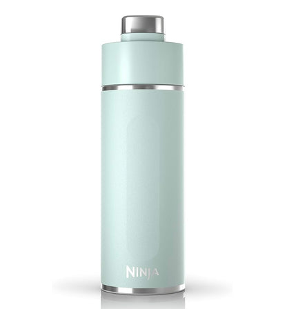 Ninja DW2401MT Thirsti 24oz Reiswaterbottel Lekvry, 24 Ure Koud, Skottelgoedwasser Veilig, Roesvrye Staal Geïsoleerde Tuimelaar, See-skuim Blou