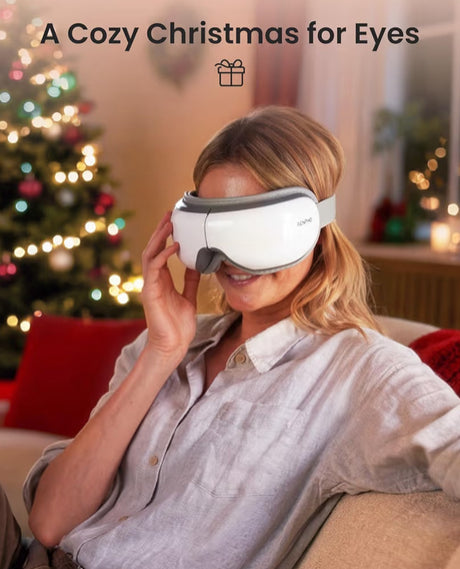 Eye Massager w/ Heat for Migraine - Sleep Mask for Dry Eyes Relax, Reduce Strain