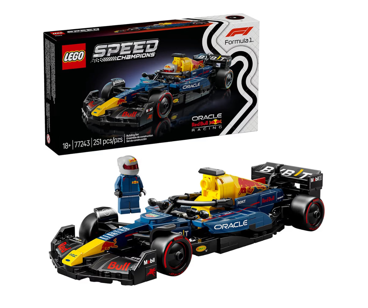 LEGO Speed Champions Oracle Red Bull Racing F1-renmotor modelstelle – Bou-stel met realistiese kenmerke