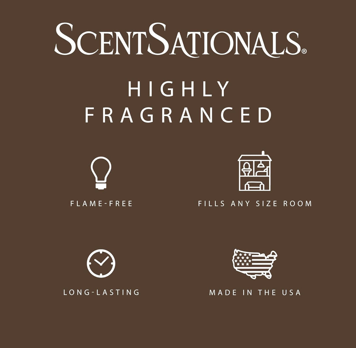 Scentsationals Wax Melts Strong Scent - Feelin' Cozy - Long Lasting Scented Melts for Warmers, 10oz (Pack of 4)