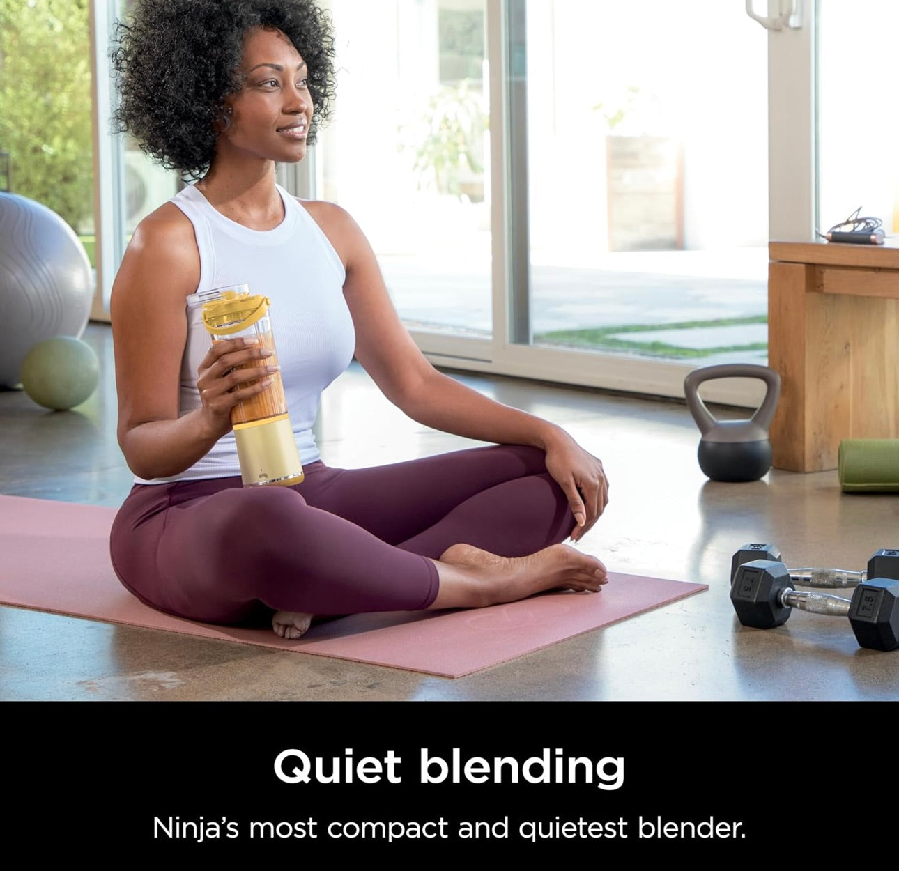 Ninja Blast Portable Blender, Cordless, 18oz. Vessel, Personal Blender BPA Free, Leakproof-Lid and Sip Spout, USB-C Rechargeable, Dishwasher Safe - Lemon Meringue (BC151LB)