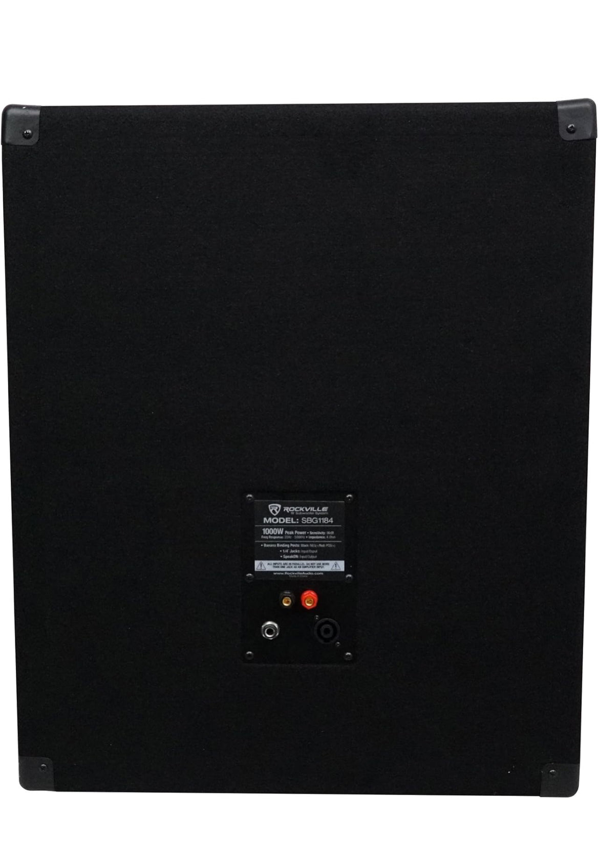 Rockville SBG1184 18" 1000 Watt Passiewe 4-Ohm Pro DJ Subwoofer + Staalwiele