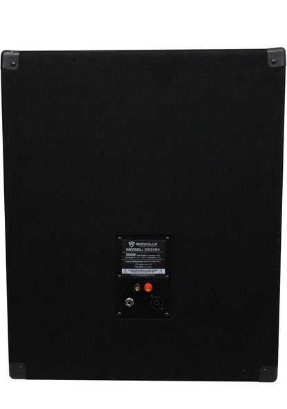 Rockville SBG1184 18" 1000 Watt Passiewe 4-Ohm Pro DJ Subwoofer + Staalwiele