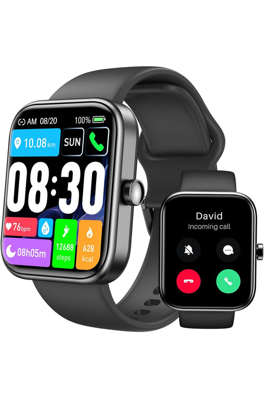 S3 Smart Watch for Men & Women, 1.83" HD Touchscreen, Bluetooth,IP68 Waterproof, Compatible with iOS & Android