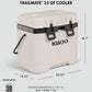 Igloo Trailmate 25QT Cooler Insulated Hard Shell Ice Chest - Bone