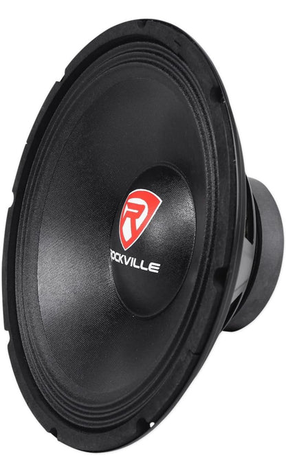 Rockville 600 Watt Rou Vervanging DJ PA Subwoofer 8 Ohm Sub Woofer, 12" (RVP12W8), Swart