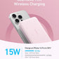 Anker MagGo Power Bank, Ultra Slim 10000mAh Magnetic Battery Pack, Qi2 Certified - ROSE