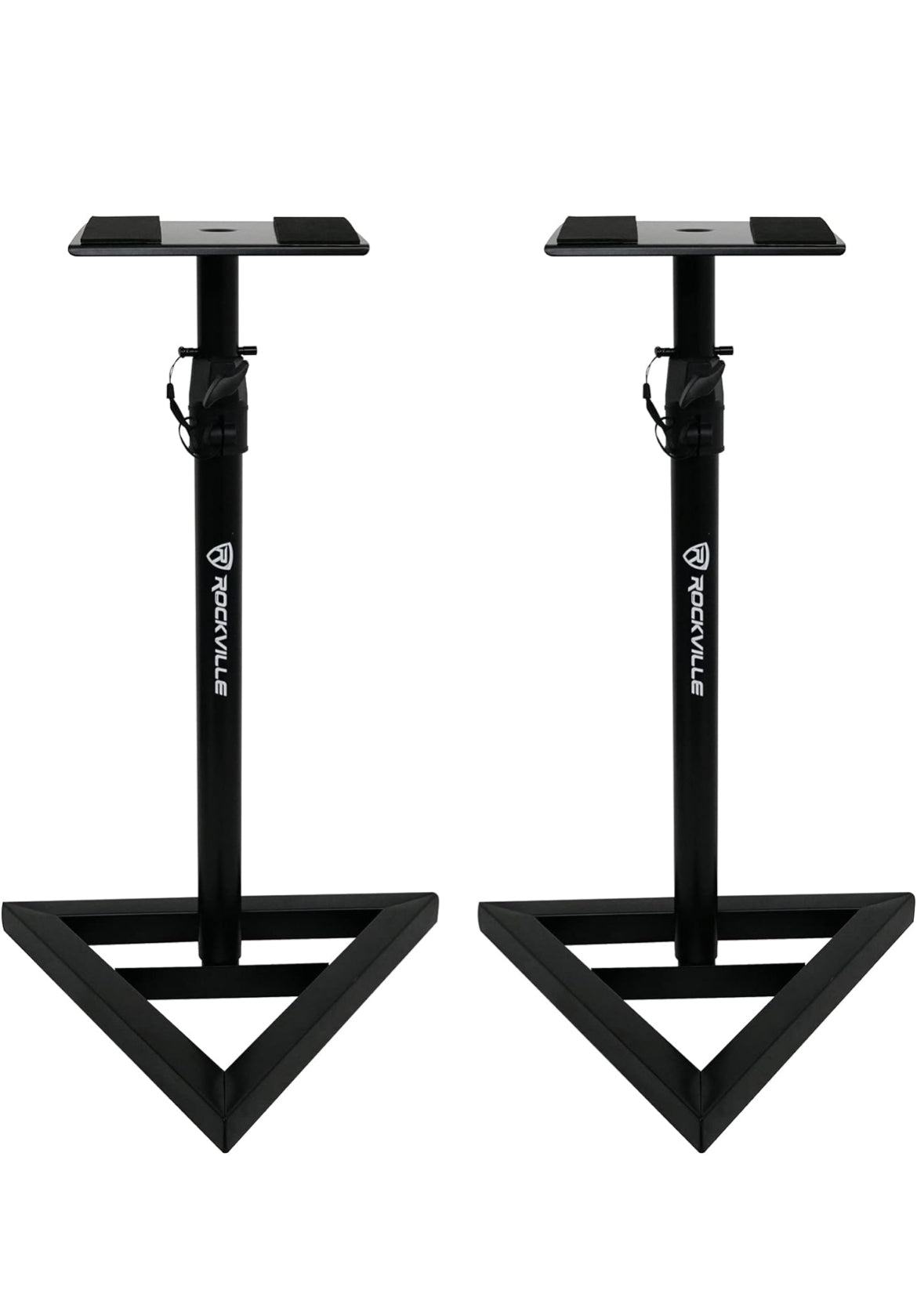 Rockville Pair APM8B 8" 2-Way 500 Watt Powered USB Studio Monitors+Stands+Pads