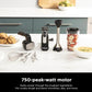 Ninja Hand Mixer, Immersion Blender, Foodi Power Mixer System, 750-Peak-Watt Handheld Emulsion Blender & Electric Hand Mixer Combo - Black CI101