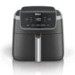 Ninja Air Fryer Pro 5-in-1, 5 QT Capacity, Air Fry, Bake, Roast, Reheat, and Dehydrate, Air Crisp Technology, Nonstick Basket & Crisper Plate, Grey, AF142