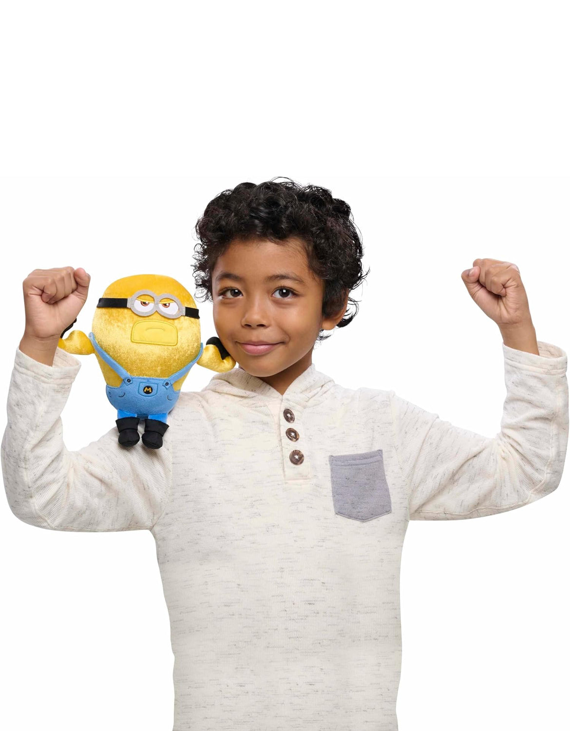 Illumination's Minions Despicable Me 4 Squooshy Plush Mega Dave, Kids Toys for Ages 3 Up by Just Play