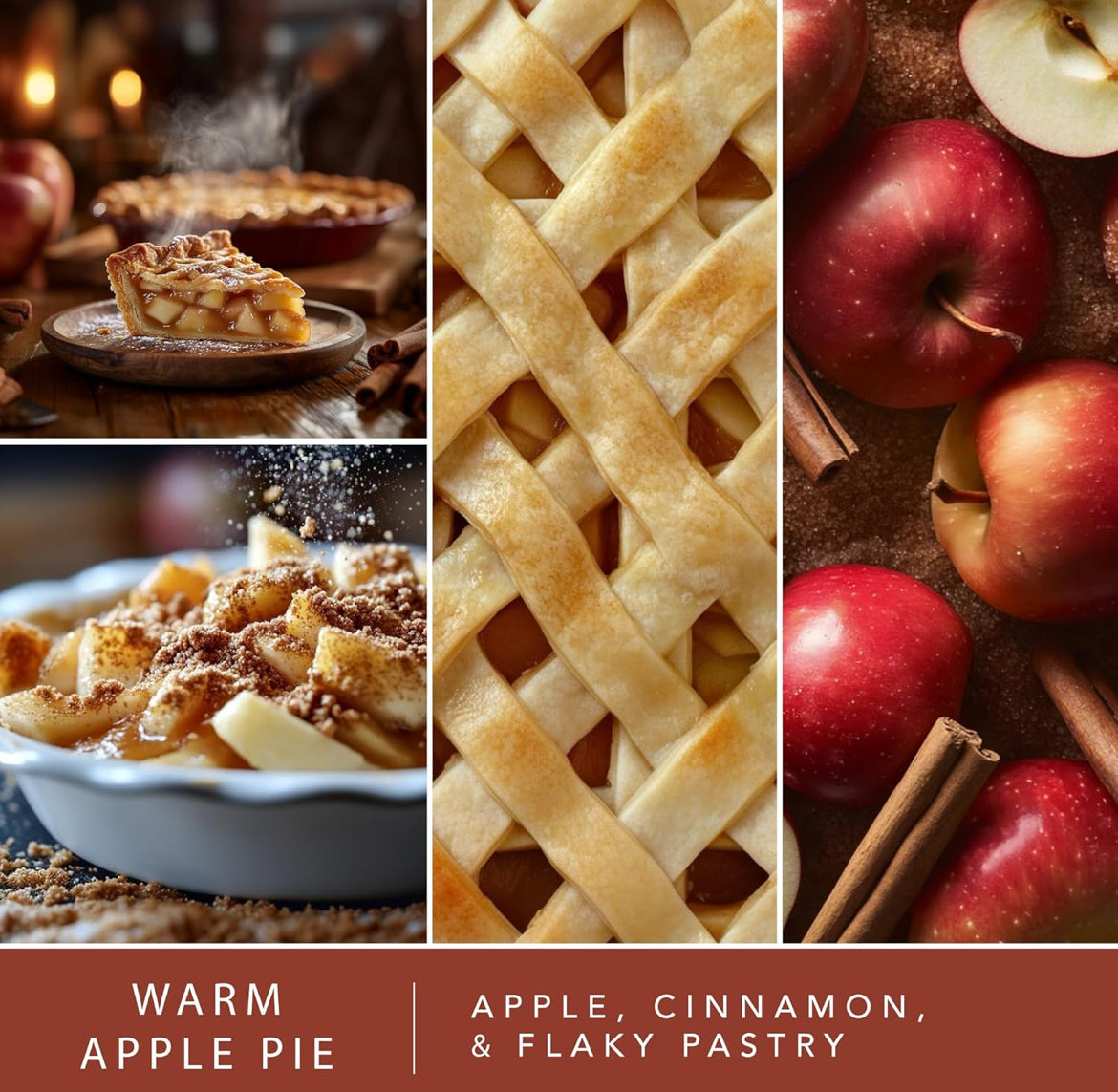 ScentSationals Warm Apple Pie Fragrance Oil Plug In Air Freshener Refills 3-Pack - Works w/ Scentsationals Wall Plugs - Packaging May Vary