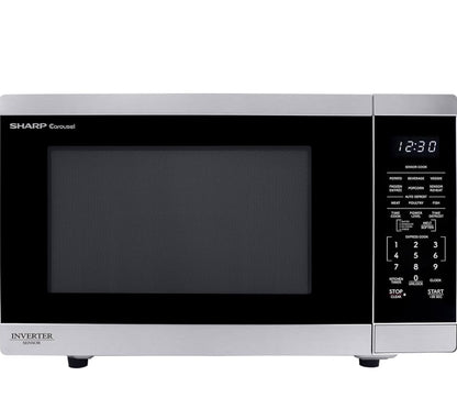 Sharp SMC1464KS 1.4 cu. ft. 1100W Stainless Steel Countertop Microwave Oven
Inverter Technology, 12.4" Carousel Turntable, Removable Turntable, Orville Redenbacher's Certified