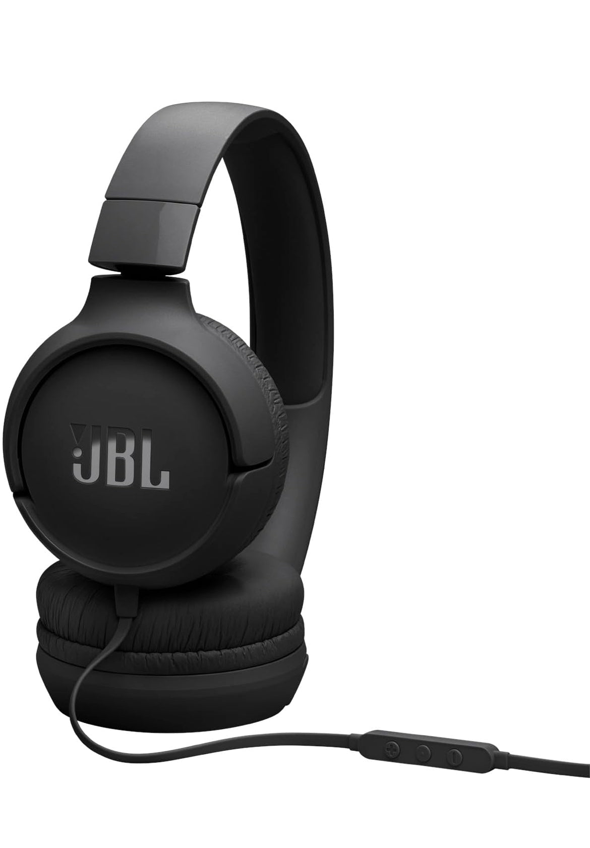 JBL Tune 520C - USB-C Wired on-Ear Headphones with Hi-Res Audio Support, Pure Bass Sound, Comfort fit, USB-C connectivity, 3-Button Remote with Microphone and EQ presets Control (Black)