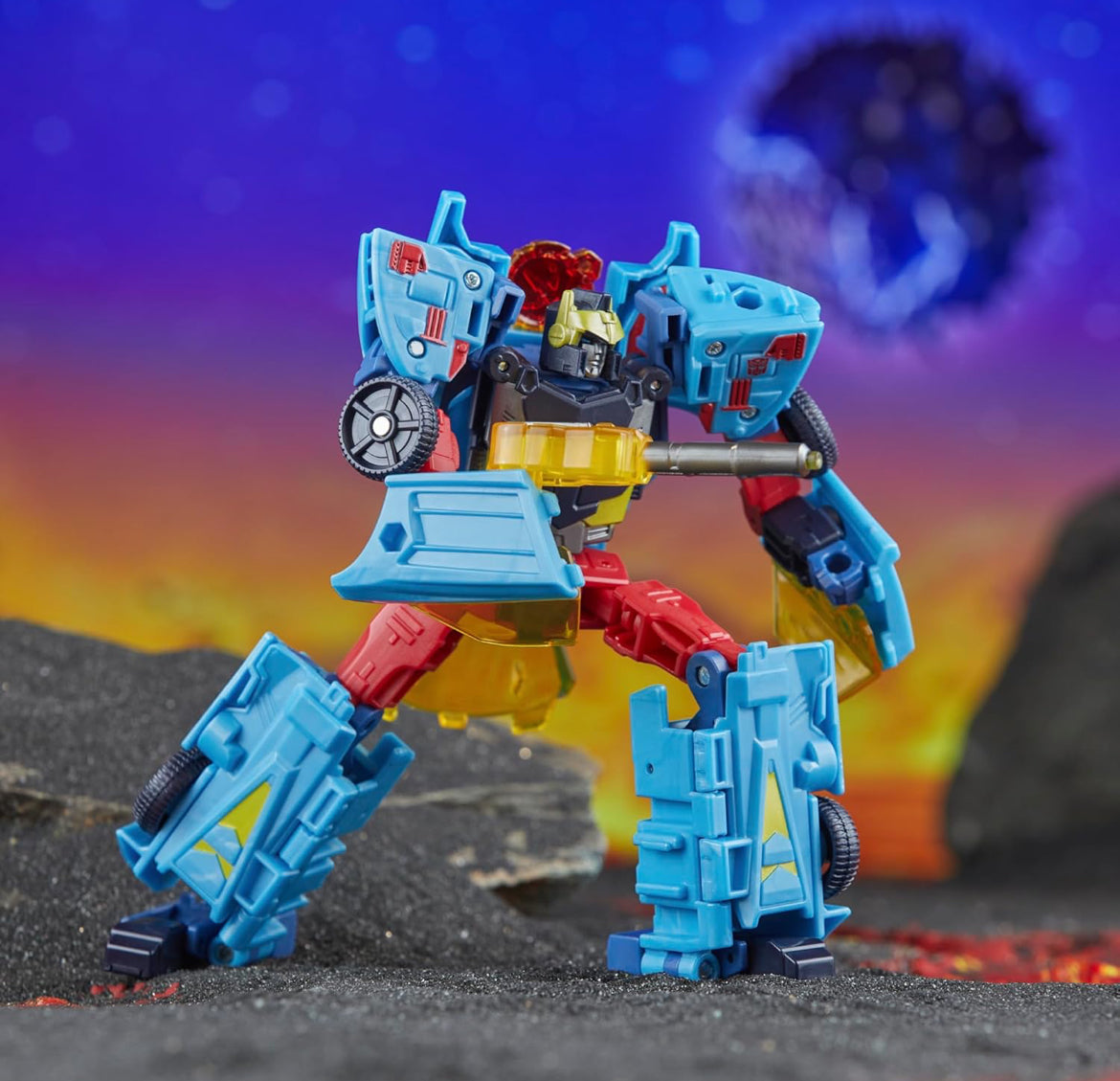 Transformers Legacy United Deluxe Klas Cybertron Universe Hot Shot, 5.5-duim Omskakelende Aksiefiguur, 8+