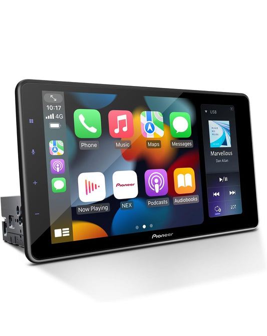Pioneer 9" Capacitive Touchscreen Floating Display Car Stereo Digital Multimedia Receiver, Wireless Apple CarPlay & Android Auto, Amazon Alexa, Bluetooth, FLAC, Backup Camera, HD Radio