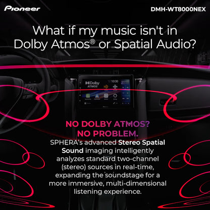 Pioneer DMH-WT8000NEX 10.1" Touchscreen Single Din Dolby Atmos Car Stereo
Digital Multimedia Receiver, Wireless Apple CarPlay & Android Auto, Wifi, Bluetooth, HD Radio, Rear Camera Inputs
