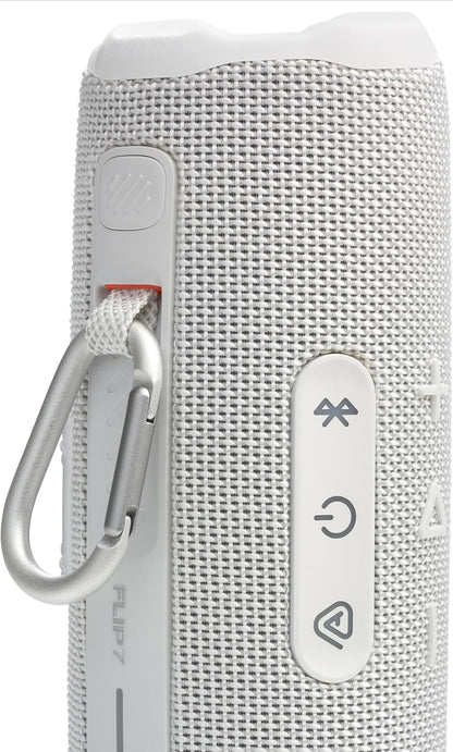 JBL Flip 7 - Draagbare Waterdigte en Valbestande Luidspreker met Verwisselbare Toebehore (Wit)