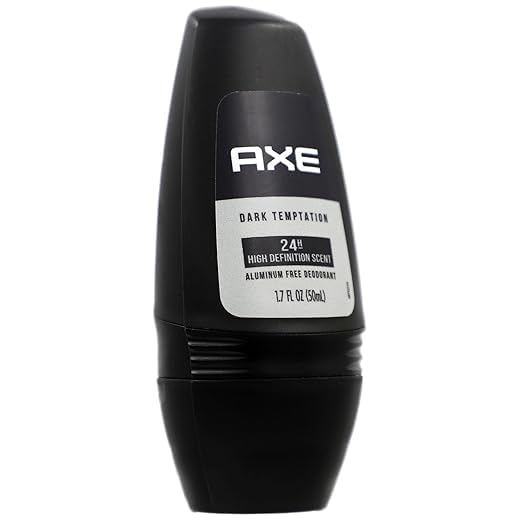 Axe Dark Temptation Roll-on Deodorant Long Lasting Protection - Black - 1.7 FL OZ (Pack of 3)