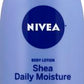 NIVEA Shea Nourish Body Lotion for Dry Skin with Hyaluronic Acid, Shea Butter and Deep Nourishing Serum, 48-Hour Body Moisturizer, 16.9 Fl Oz Pump Bottle - 3PK