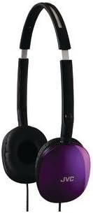 JVC Flats On-Ear Wired Headphones - Flat Foldable Design - 30mm - Violet