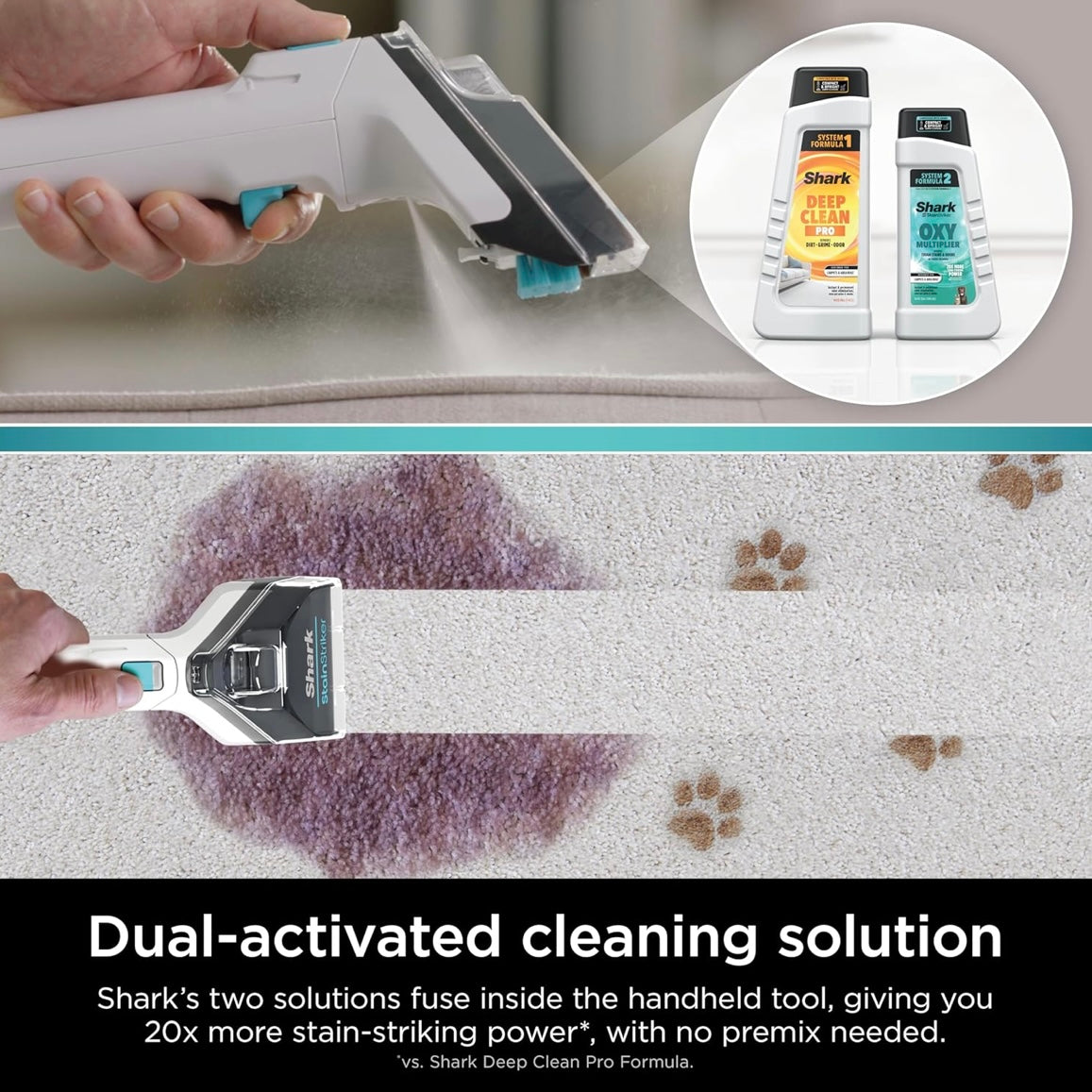 Shark EX201 CarpetXpert Upright Carpet, Area Rug & Upholstery Cleaner with StainStriker