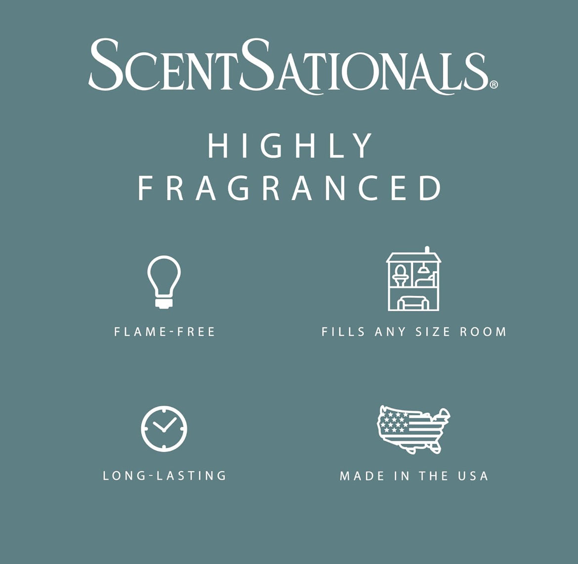 Scentsationals Wax Melts Strong Scent - Eucalyptus Snow - Long Lasting Scented Wax Cubes for Warmers - 10oz (PACK OF 4)