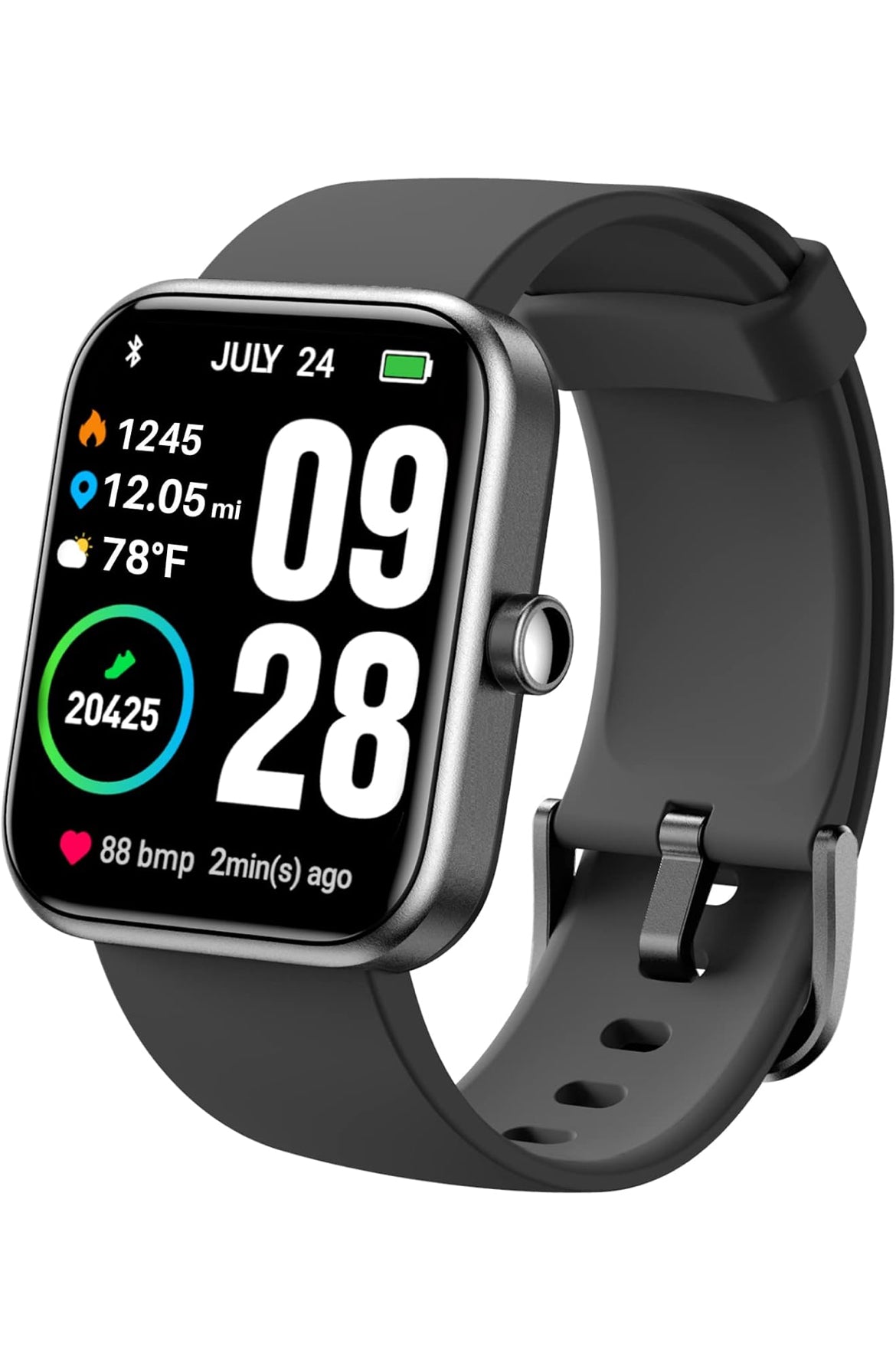 S2 1.69" Smart Watch Alexa Built-in Fitness Tracker w/ Heart Rate and Blood Oxygen Monitor, Sleep Monitor Waterproof