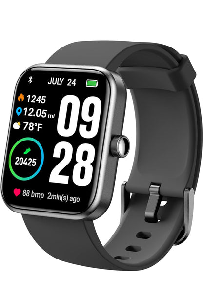 S2 1.69" Smart Watch Alexa Built-in Fitness Tracker w/ Heart Rate and Blood Oxygen Monitor, Sleep Monitor Waterproof