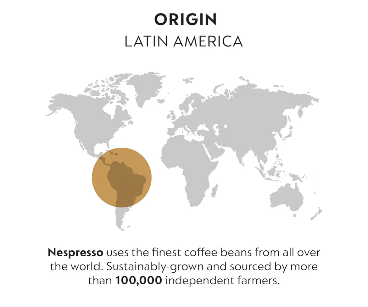 Nespresso Kapsules Vertuo, Melozio Decaffeinato, Medium-geroosterde Espresso - (30 Stuks) Koffiepads Lewer (7.8 oz.)