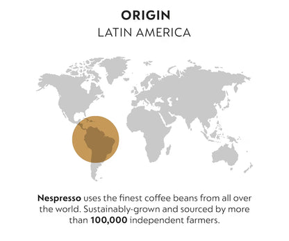 Nespresso Kapsules Vertuo, Melozio Decaffeinato, Medium-geroosterde Espresso - (30 Stuks) Koffiepads Lewer (7.8 oz.)