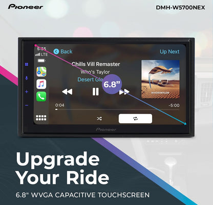 Pioneer DMH-WC5700NEX 6.8" Touchscreen Modular Chassis Car Stereo
Digital Multimedia Receiver, Wireless Apple CarPlay & Android Auto, Amazon Alexa, Bluetooth, FLAC, Backup Cam, Hi-Volt RCA
