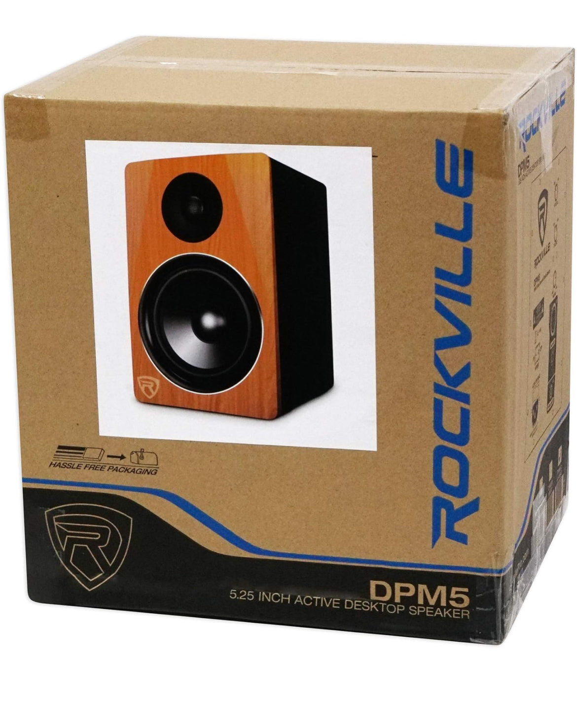 Rockville 2 DPM5C Dual Powered 5.25" 300w Active Recording Studio Monitors+Pads