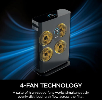 Shark 4 Fan Air Purifier for Home, Office, and Bedroom with HEPA Filter 1000 Sq Ft