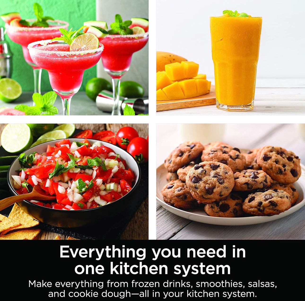 Ninja Blender, Food Processor, Blender for-Smoothies, Includes Pitcher, Smoothie Cup, and 8-Cup Bowl Mega Kitchen System, 120 Volts - Black, BL770AMZ