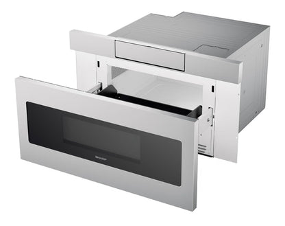 SHARP SMD3070ASY Microwave Drawer Oven, 30-inch, 1.2 Cubic Feet, 950 Watt, Concealed Angled Touch Control Panel with Digital LCD Display, Stainless Steel