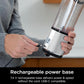 Ninja Blast Portable Blender, Cordless, 18oz. Vessel, Personal Blender BPA Free, Leakproof Lid & Sip Spout, USB-C Rechargeable, Dishwasher Safe Parts -White Glitter (BC152GL)