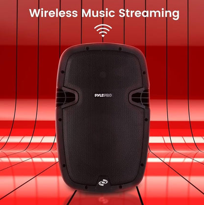 PRO 1000W Aangedrewe Bluetooth PA-stelsel luidsprekers - Aktief m/ 10" Subwoofer Monitorluidspreker en ingeboude USB