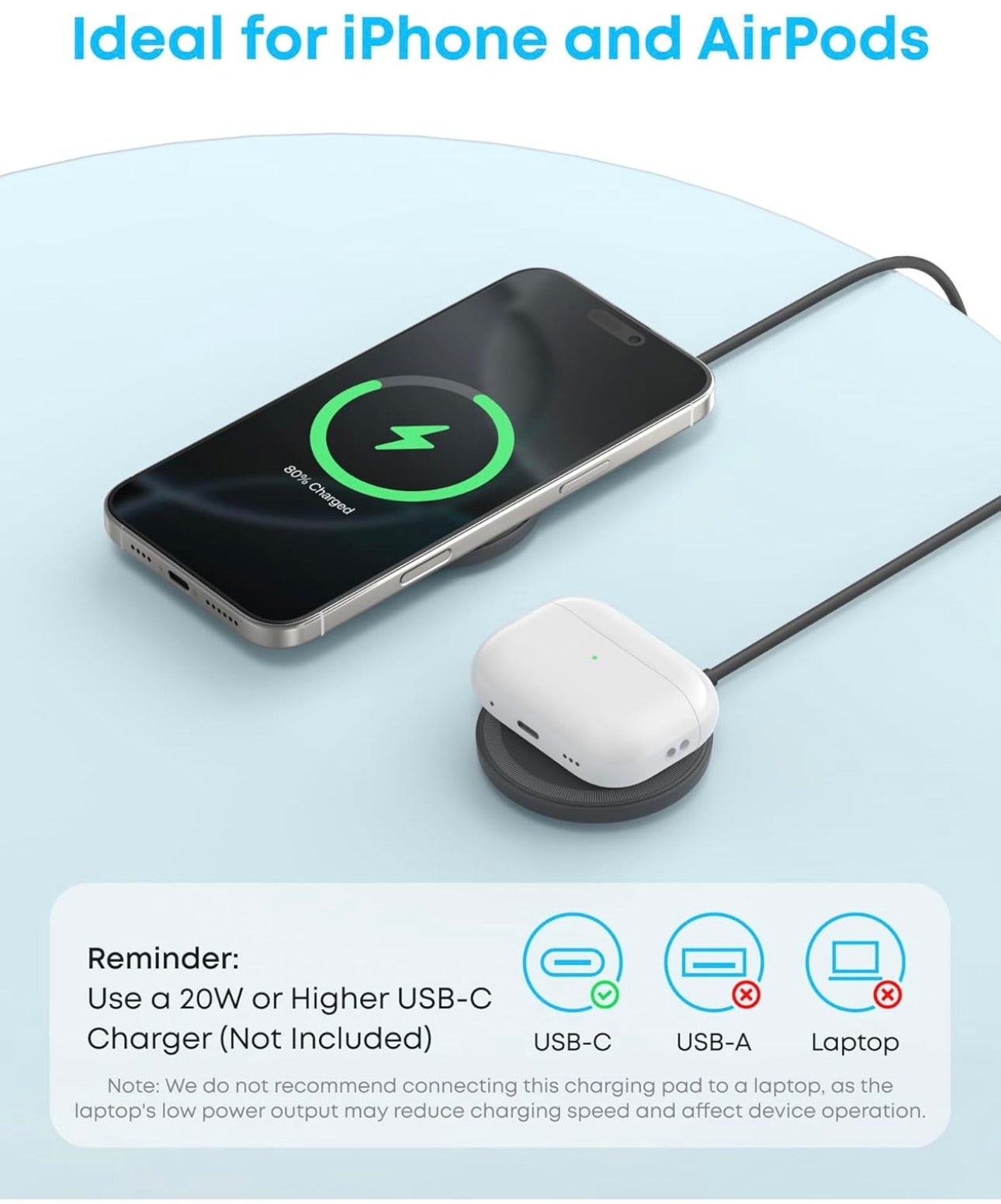 Anker Zolo Magnetic Wireless Charger, 2-Pack Qi2 Certified 15W MagSafe-Compatible - (Black, 2 Pack)