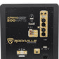 Rockville APM10B Active Studio Subwoofer in Black, 10"", 400W, MDF Wood, RCA/XLR/Optical, Front-Firing Port