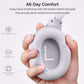 HT3 Hybrid Noise Cancelling Headphones, 90H Battery Life Over Ear Bluetooth 6.0 Foldable Headset, AI Voice Assistant - Light Purple