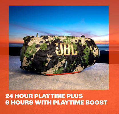 JBL Xtreme 4 - Draagbare Bluetooth-luidspreker, Kragtige klank en Diep bas, IP67 Waterdig, 24 Uur speeltyd, Kragbank, PartyBoost vir Meervoudige luidsprekerkoppeling (Kamoefleer)
