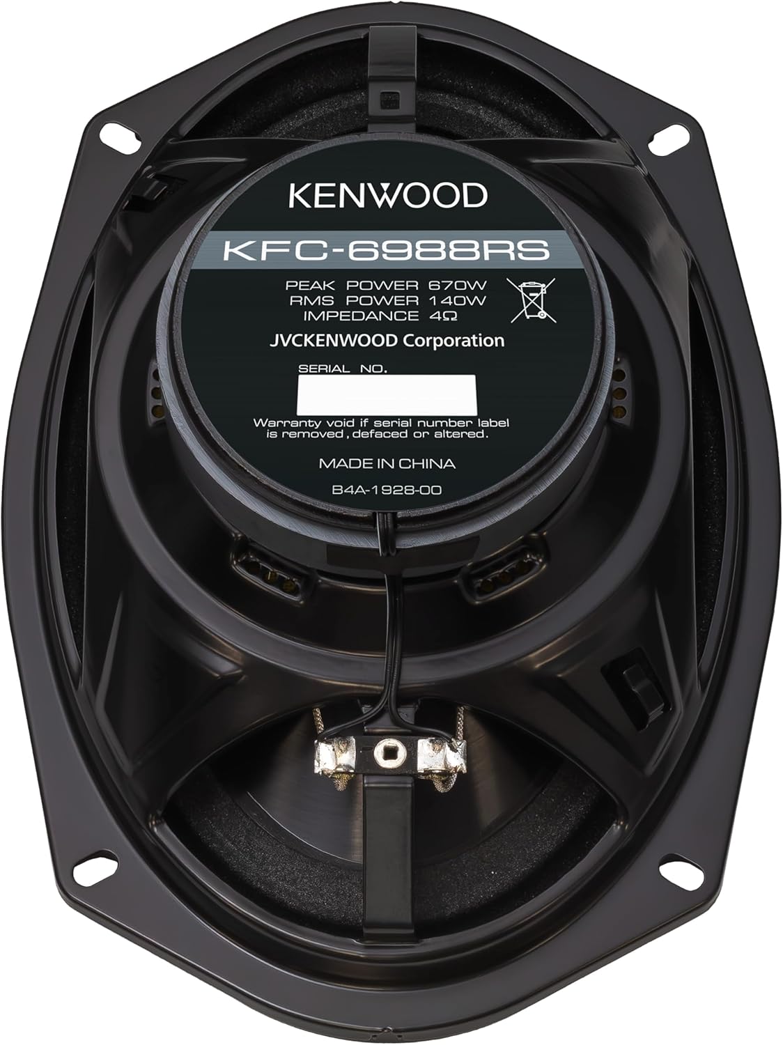 Kenwood KFC-6988RS 6" x 9" 4-rigting-motorluidsprekers – 670W Piekvermoë, Polipropileen Wooferkonus, Gebalanseerde Koepelhoëtone, Akoestiese Klankharmoniseerder