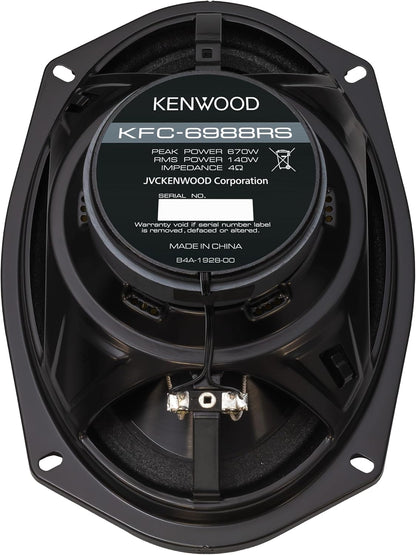 Kenwood KFC-6988RS 6" x 9" 4-rigting-motorluidsprekers – 670W Piekvermoë, Polipropileen Wooferkonus, Gebalanseerde Koepelhoëtone, Akoestiese Klankharmoniseerder