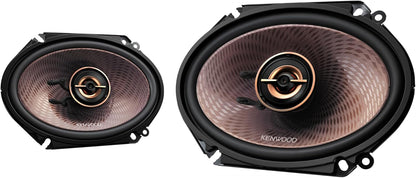 Kenwood KFC-693 6" x 9" 5-rigting Konsertreeks Kar-luidsprekers – 650W Spitskrag, Polipropileen Wooferkeël, Gebalanseerde Koepelhoëtweeter, Akoestiese Klankharmoniseerder