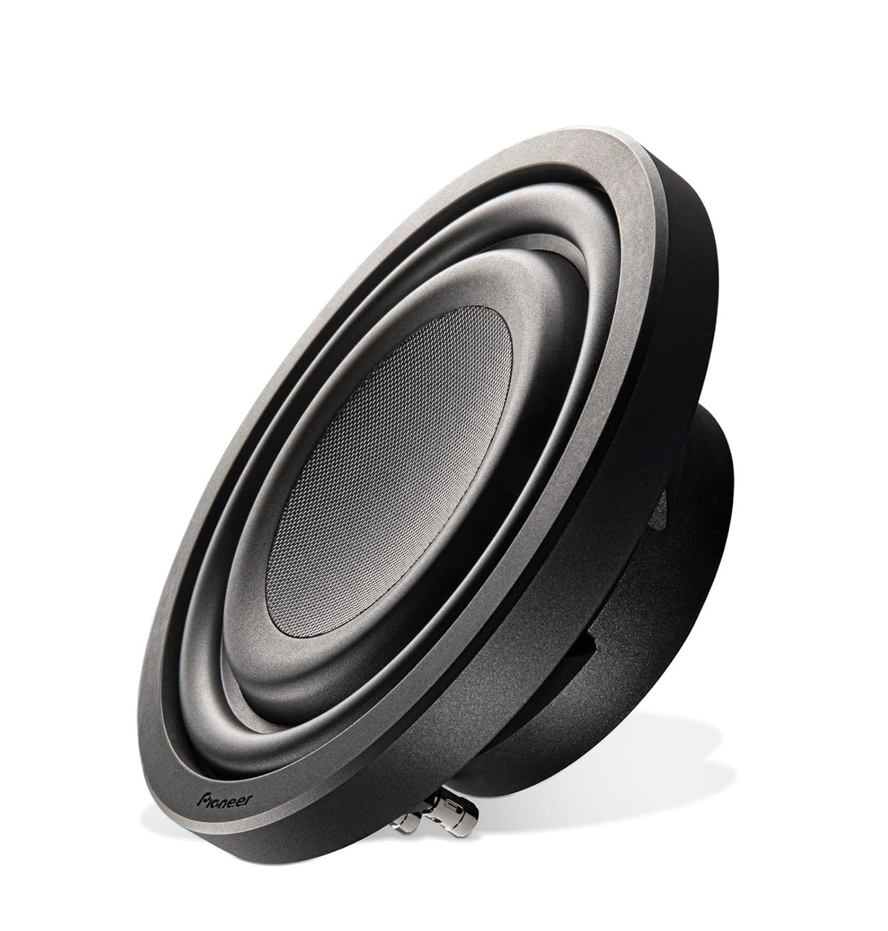 Pioneer TS-Z10LS2 10” Oormaat Subwoofer, Vlak Ontwerp, Maklike Installasie en Buigsame Pasvorm, 1300 Watt Spitsvermoë, Enkelluidspoel van 2 Ohm vir Diep, Verbeterde Basrespons