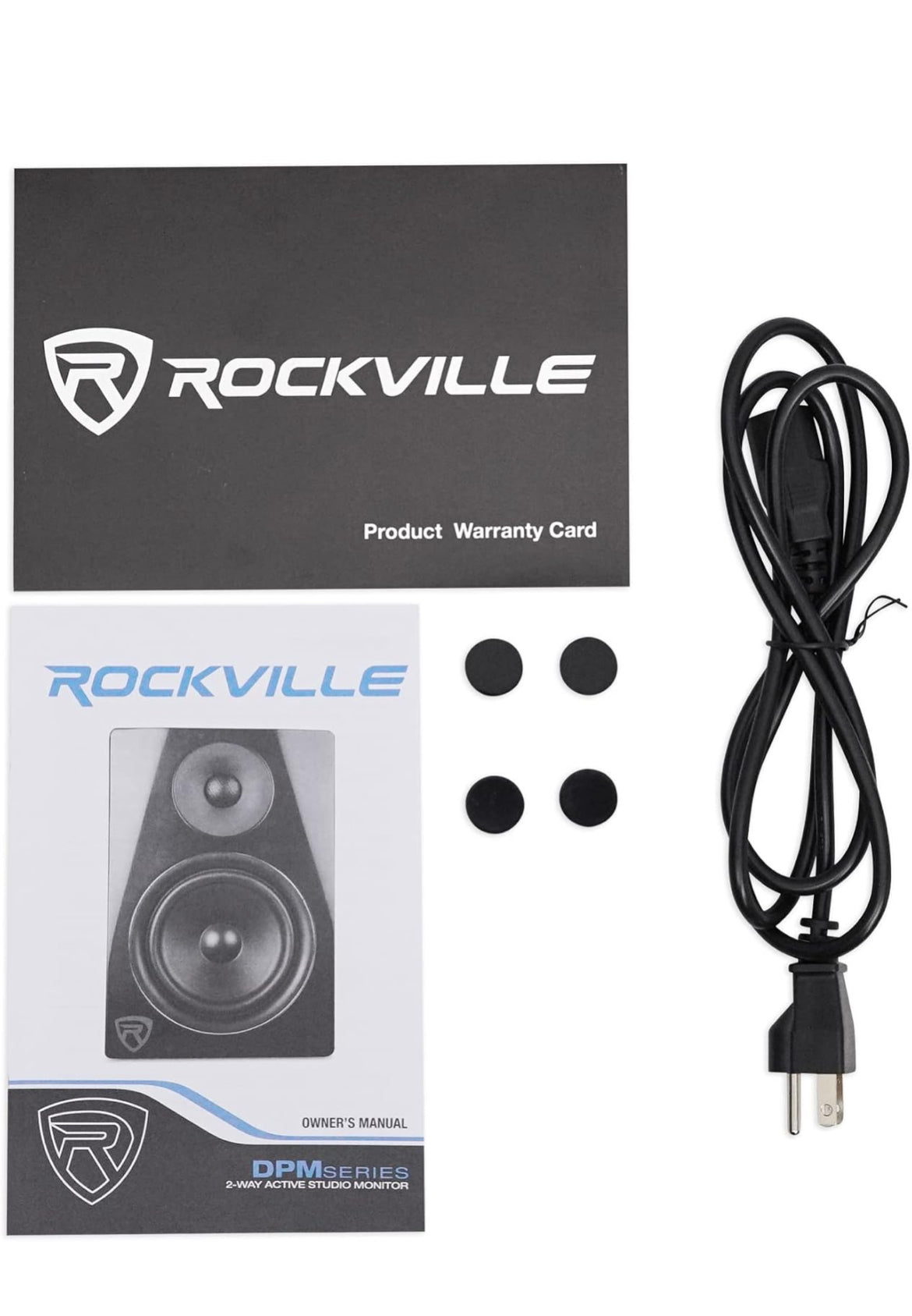 Rockville DPM5B 5.25" 2-Way 150W Black Active/Powered Studio Monitor Speaker