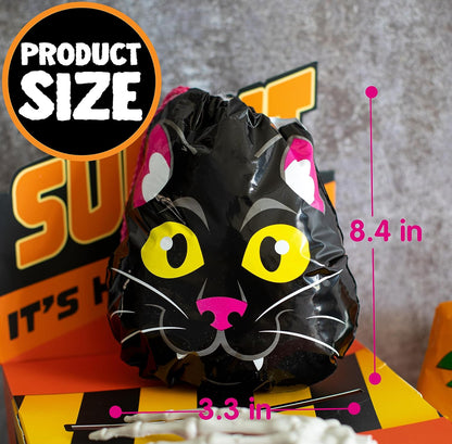 JOYIN 72 Stuks Halloween-trekkoordsakkies, Halloween-lekkersakke, Trick or Treat-sak, Goedjiesnoepgoed-geskenksak Grootmaat vir Kinders Trick or Treating, Partytjiegeskenkbenodigdhede, 12 Ontwerpe Klaskamergeskenke Pryse